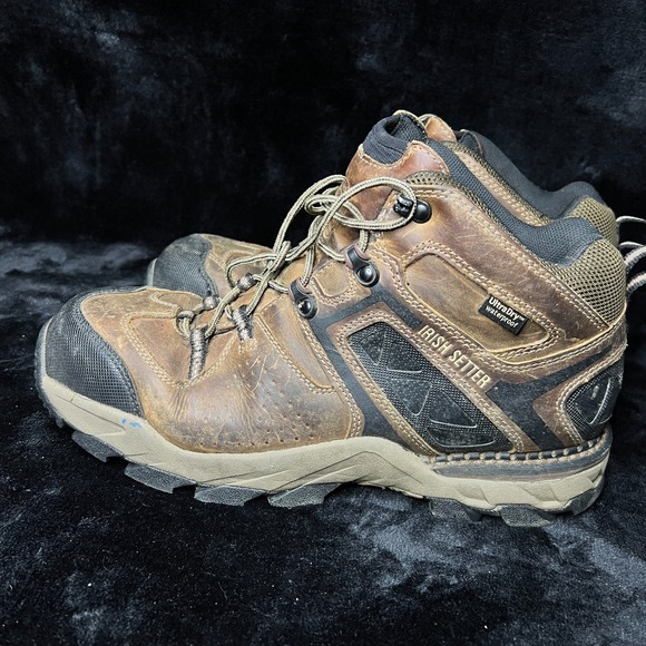 Irish Setter Other - Irish Setter Crosby 6" Mens 13 D Work Boots Safety Toe Work Brown Leather Ankle